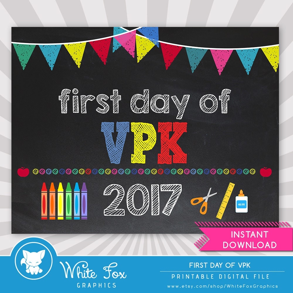 First Day of VPK (Three Day VPK Attends everyday through the 18th