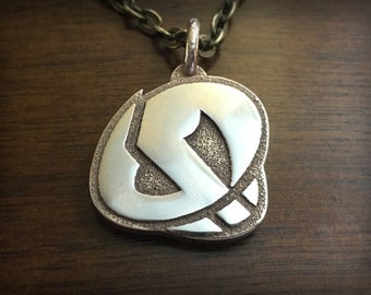 Pokemon Sun and Moon Team Skull Stainless Steel 3D Printed Pendant and Keychain