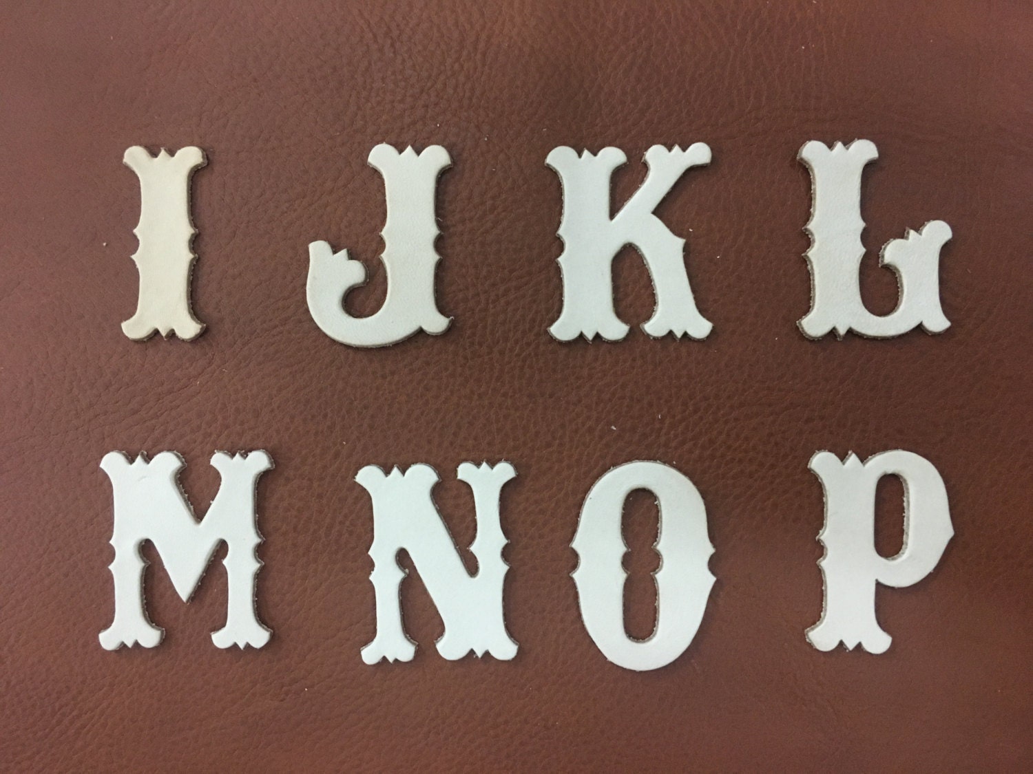 Leather Letters Die Cut from 22NorthLeather on Etsy Studio