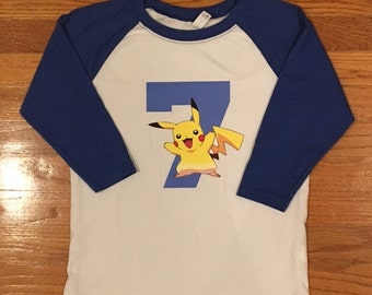 Personalized Pokemon Birthday Shirt