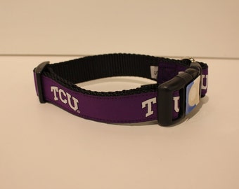 Texas Christian University TCU Dog Collar