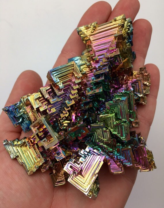 bismuth crystal Bismuth bismuth geode healing crystals