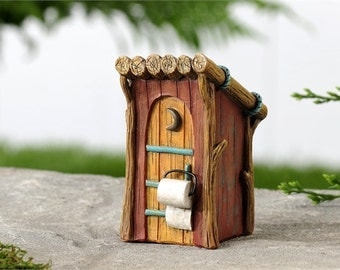Fairy Garden - Woodland Outhouse - Miniature