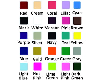 Matte Solid Heat Transfer Vinyl 12x8 Sheet, DIY, T-Shirt, Wedding, Totes, Iron On ** SOLID COLORS