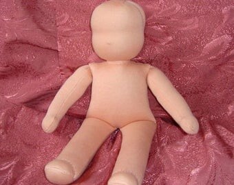 Handmade Waldorf Doll Kit, Waldorf doll body, waldorf doll, fabric doll, textile doll, rag doll, cloth doll, personalized doll, custom doll