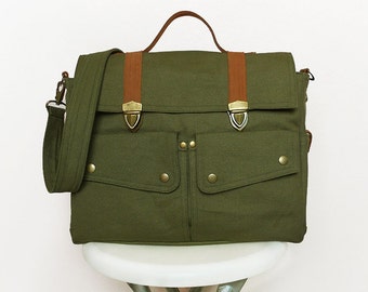 Dark Olive Green Messenger Bags/Handbags/Bags&Purses/School Bags/Canvas Bags/Backpacks/Shoulder Bags/Travel bags/Diaper Bag/Crossbody Bags
