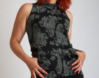 YOKO PASHMINA tunic top paisley winter design