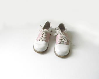 Antique Children's Leather Shoes - Size 7