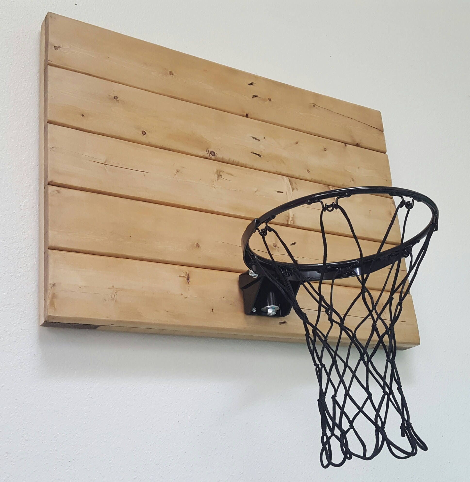 Rustic Wood Basketball Hoop. Reclaimed Wood Basketball