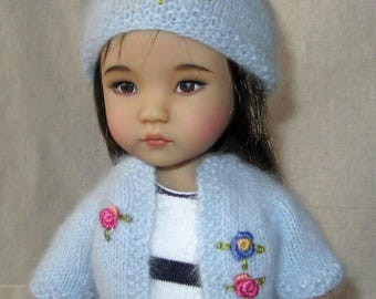 Hand knitted shrug for Effner Little Darling