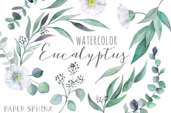 watercolor leaves clipart - photo #20