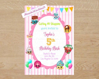 shopkins invitation