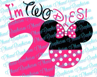 Minnie I'm TWOdles SVG