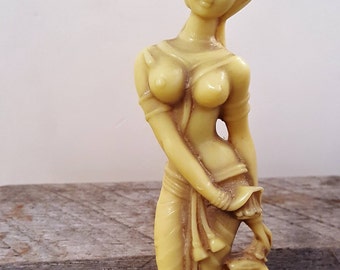 Interesting ancient style statue India Goddess with Snake vintage