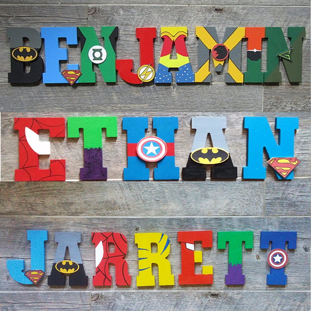 Handpainted wall letters best selling kids room decor