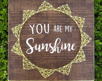 You are my Sunshine Sun String Art *Made-to-Order*