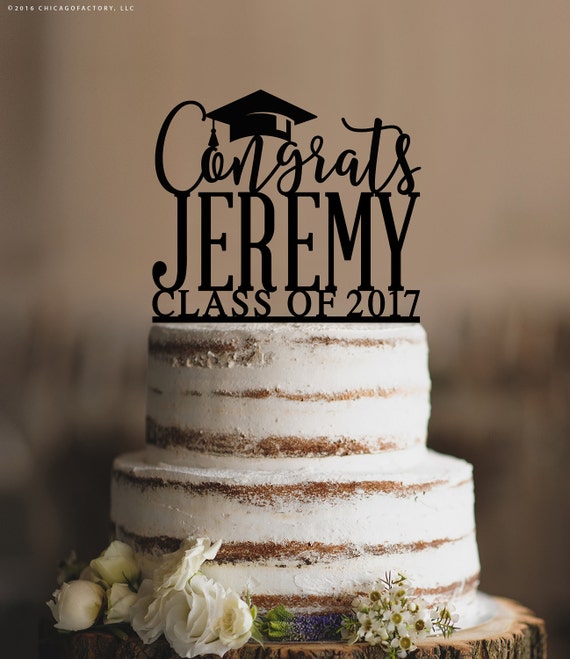 Graduation Cake Topper Congrats Grad Cake Topper Graduation