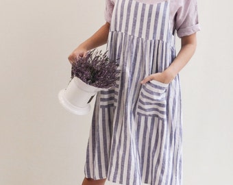 Linen Strap Dress, Linen Jumper Dress, Sundress, Sleeveless Dress, Womens Sundress, Plus Size Dress, Linen Dress Women Jumper Pinafore
