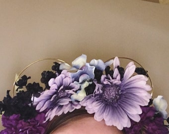 Ursula Inspired Flower Crown Ears