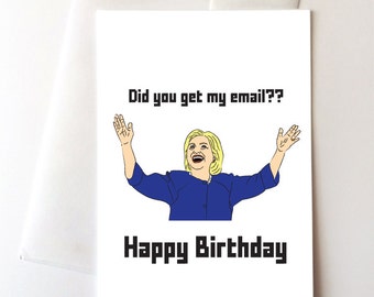 Hillary Clinton Happy Birthday Card