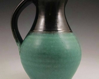 Black and Turquoise Pitcher