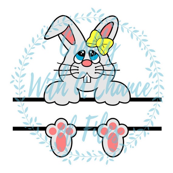 Download Split Easter Bunny Girl SVG Split Bunny SVG Easter SVG