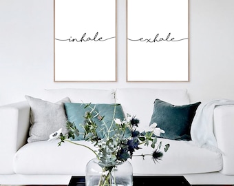 Yoga Wall Art inhale exhale print yoga wall art wall prints inhale Yoga Wall Art inhale exhale print yoga wall art wall prints inhale