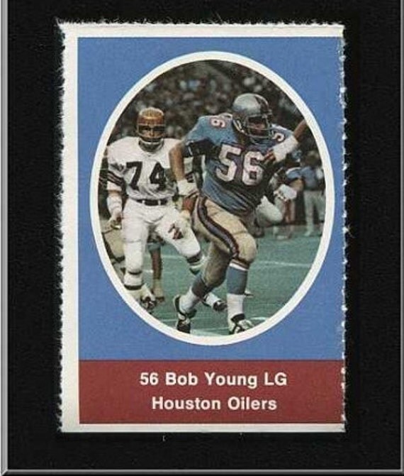 Vintage 1972 Sunoco Stamp Bob Young EX Houston by COLLECTORSZONE