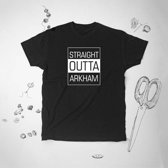 Straight Outta Arkham Shirt For Mens Tshirt Batman Shirt