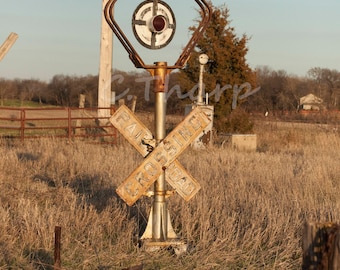 Abandoned Railroad Crossing Post