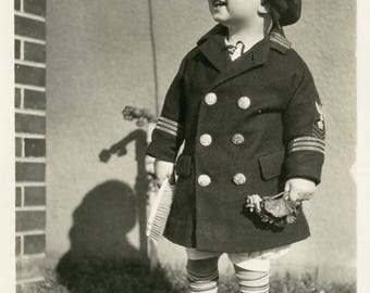 vintage photo 1927 Our Darling Sailor Boy Hair Brush Roses Sweet