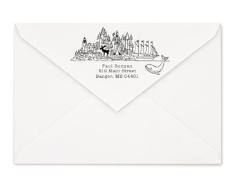 Maine Custom Return Address Stamp