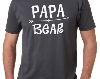 Papa Bear Shirt Mens T Shirt Papa Shirt Fathers Day Gift Dad Shirt Fathers Day Shirts Dad Gift Papa Bear Tee