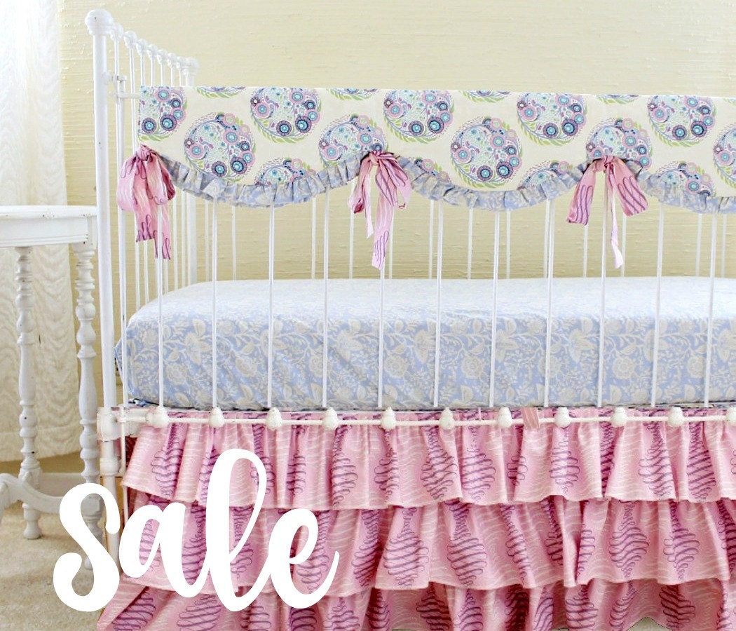 READY TO SHIP and 30 Off Lavender Custom Baby Bedding Set