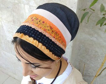 Non Wrap handmade Tichel,Sinar tichel,Mitpachat,Just tie in the back by oshrataDesignz