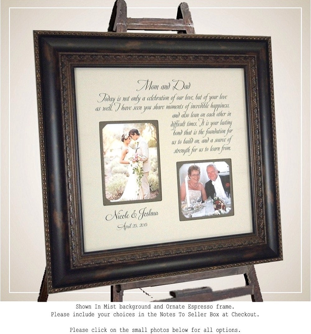 Wedding Gift for Parents Celebration of by PhotoFrameOriginals