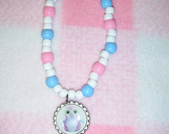 Hatchimals Inspired Bottle Cap Necklace
