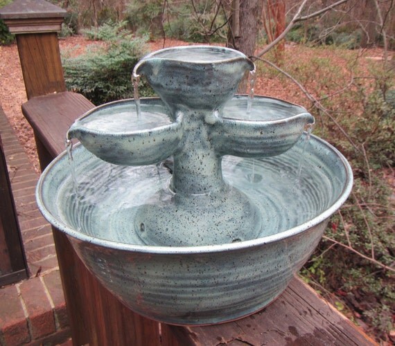 Ceramic Cat Dog Drinking Fountain Indoor Pet Water Feature