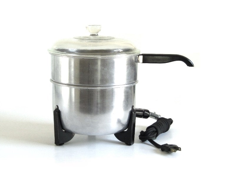 Electric Popcorn Popper Vintage Aluminum Nelson Machine & Mfg