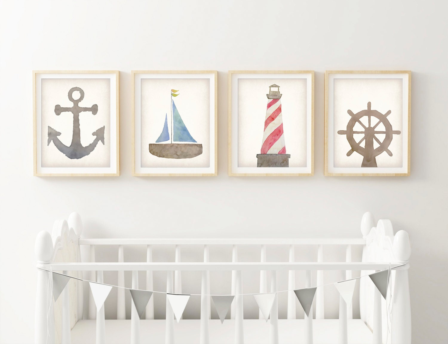 Nautical Nursery Decor Wall Art Canvas Canvas Nursery Art