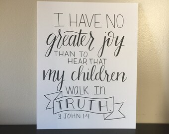 3 john 1 4 | Etsy