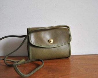Coach Olive Green Chrystie Crossbody Shoulder Bag 9892 USA