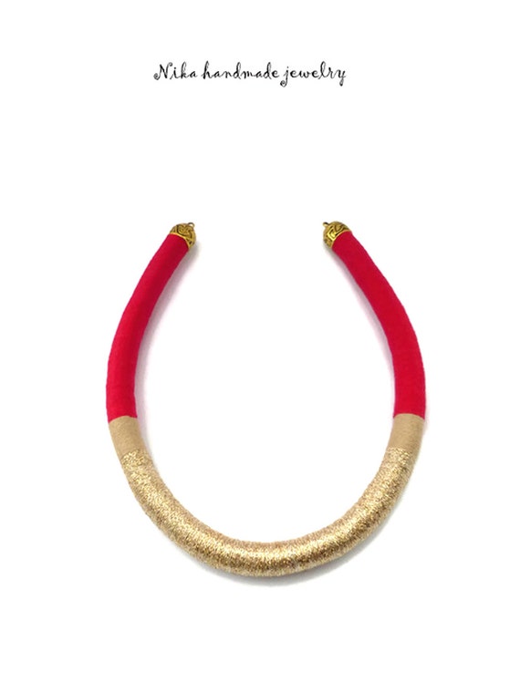 Nibbani Purple Silk Opera Rope Necklace