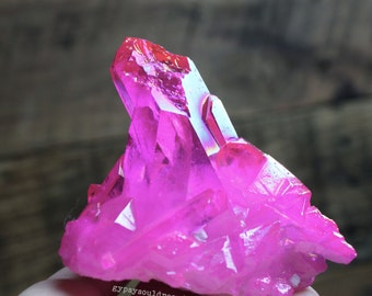 pink aura quartz tower