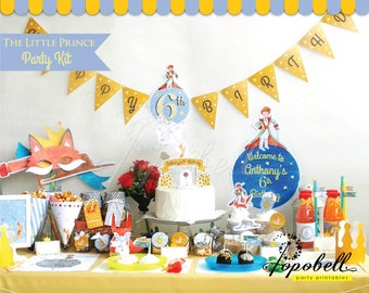 The Little Prince Party Kit Printables. Complete Set The Little Prince Birthday Party. DIY The Little Prince Baby Shower Printables. DIGITAL