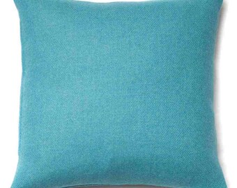 Harris Tweed Cushion Teal