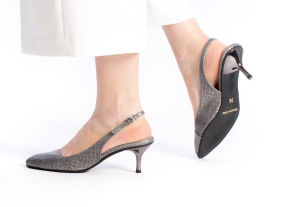 light grey low heel shoes
