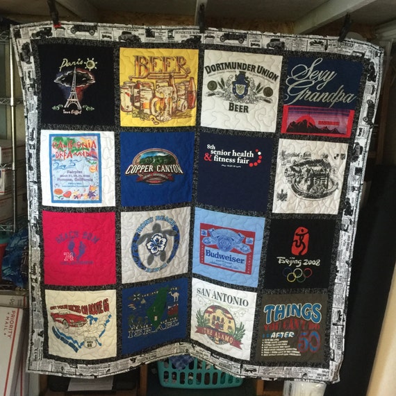 T-shirt Quilts Custom Made Memory Quilt Made From 15 to 49