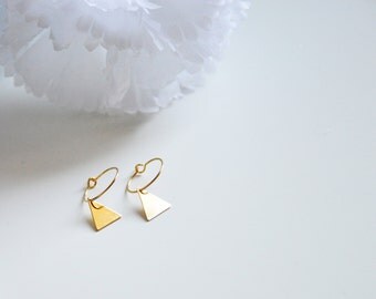 Boucles JUNON // Dorées à l'or fin