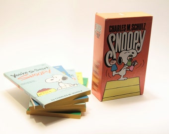 1960's Set of (5) Snoopy Charlie Brown softcover books Charles M. Schulz Your So Smart Snoopy, All This and Snoopy Too, Good Ol' Snoopy 60's